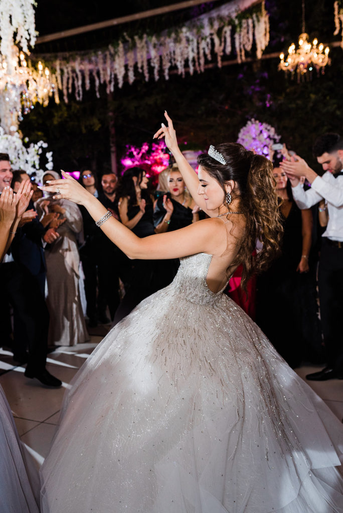 Bride dancing in reception