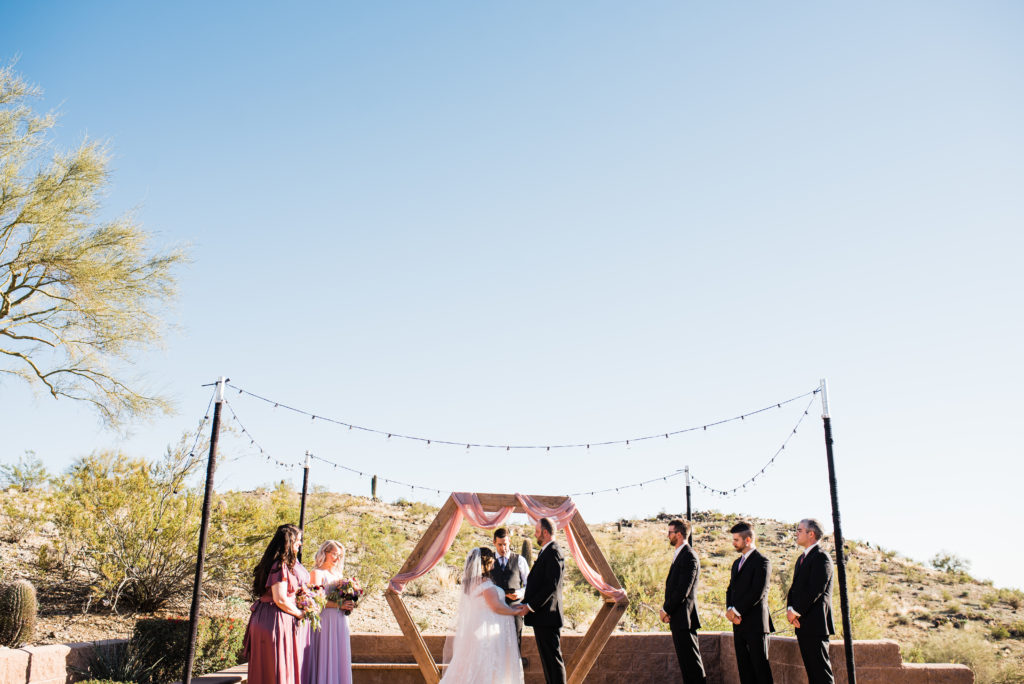 wedding ceremony in the desert 