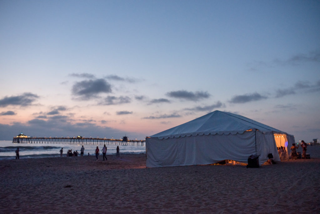 california dream beach wedding reception tent 