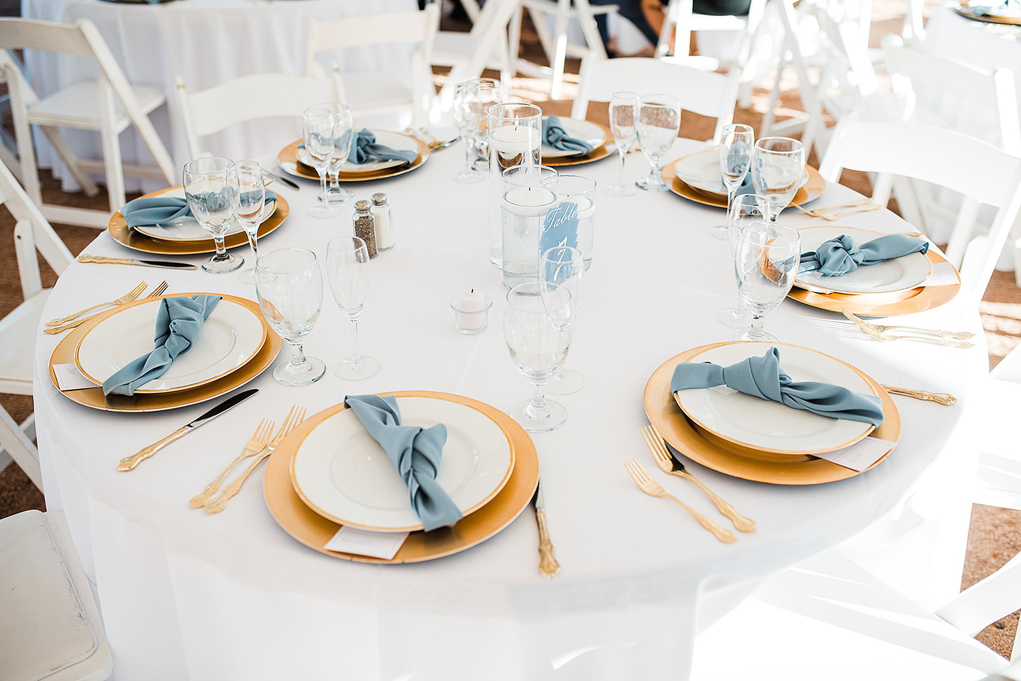 table settings at an Enchantment Resort wedding