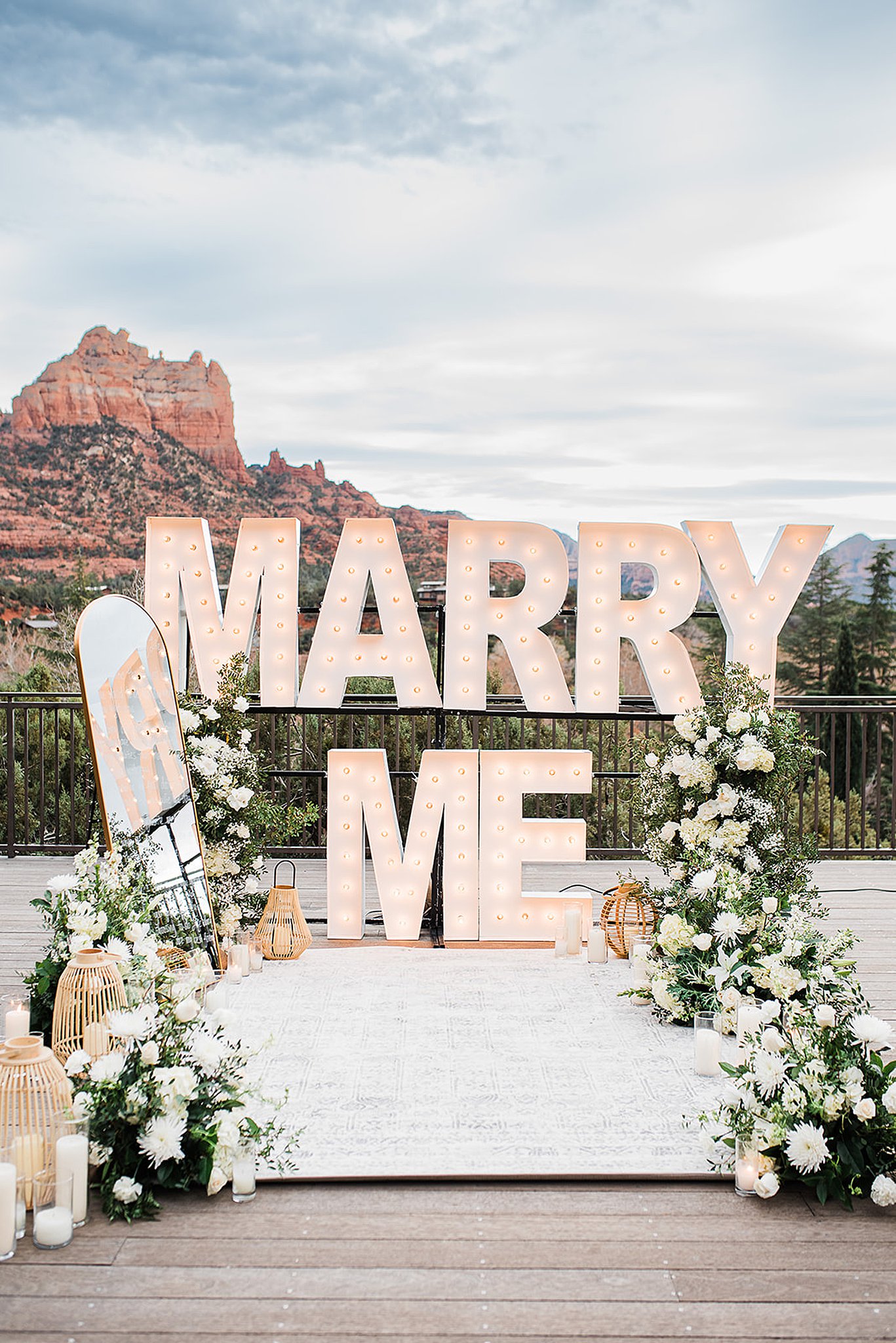 Marry Me sign for a proposal